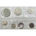 7X 1969 Republic of South Africa Mint  Set with SILVER RAND  unopened as issued 7 Available