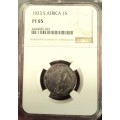 1923 Union of South Africa 1 Shilling NGC PF65