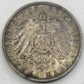 German States:Prussia 2 Mark 1907 A