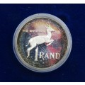 1989 Proof Silver Rand encapsulated and still sealed as issued in  original SAM box-Spectacular tone