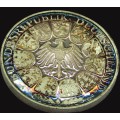 Bundesrepubliek Deutschland  1000(!) Proof Silver medallion spectacularly toned-15 grams