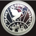 1993  1 Ounce Sterling Silver Proof Peace R2 in original capsule of issue ,un opened and perfect