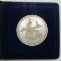 1976 Lesotho Silver 10 Maloti Proof  in original box of issue