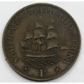 1934 Union of South Africa Penny