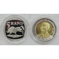 The Nelson Mandela Commemorative R5 coin set