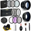 58MM Professional Lens & Filter Bundle  Complete DSLR/SLR Compact Camera Accessory Kit  Lenses (Te