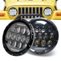 2PCS 75W Headlamp 7 Inch Jeep Wrangler Led Headlight with DRL for Wrangler JK TJ Cruiser Hummer H1