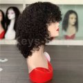 Short Curly Bob Wigs  Virgin Human Hair Non Lace Front Wigs Deep Curly Hair Full Ends 130% Density