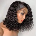 lace closure wigs Brazilian curly wave Lace Front wigs hair curly wigs (14inch)