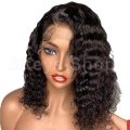 lace closure wigs Brazilian curly wave Lace Front wigs hair curly wigs (14inch)