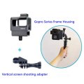 Vlogging Protective Case for GoPro Hero 7/6/5 with Cold Shoe Mount Microphone Adapter Storage+Vertic