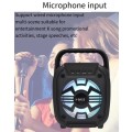 6.5 Inch Speaker Outdoor Portable  Speaker - DJ Speaker System Subwoofer Sound Box With LED Light