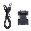 HDMI Female to VGA Male Converter + Audio 1080P Video Adapter PC to TV Projector