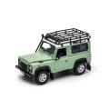 Welly  NEX 1:24 Land Rover Defender w/ Roof Rack & Snorkel  Light Green