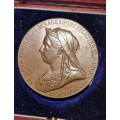 1897 Queen Victoria Diamond Jubilee Official Issue Medallion. Old Head / Young Head