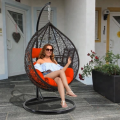 Patio hanging egg swing chair