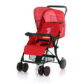 Baby Stroller Pram with Multi-position Reclining Backrest - Red