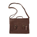 Hazlo PU Leather Laptop Briefcase Carry Bag - Brown