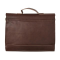 Hazlo PU Leather Laptop Briefcase Carry Bag - Brown