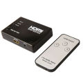 3 Port HDMI Switch Adapter HUB with Remote