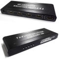 1x4 Full HD 4 Ports HDMI Splitter Signal Distributor 1 in 4 Out with 1080P 3D Compatibility