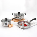 5 Piece Stainless Steel Cookware Pot set [ SECOND HAND ]