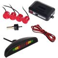Car Reverse Parking Sensor Assistant - Includes 4 Sensors and LED monitor - Red
