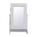 Tabletop Mirrored Jewellery Storage Cabinet - White