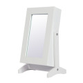 Tabletop Mirrored Jewellery Storage Cabinet - White