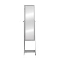 Jewellery Storage Cabinet with Full Length Mirror - Black