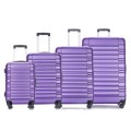 Hazlo 4 Piece Trolley ABS Hard Luggage Bag Set