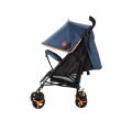 Baneen Baby Stroller Pram with Lift Up Foot Rest, Shopping Basket, Multi-position Backrest - Blue