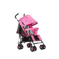 Baby Stroller Pram with Lift Up Foot Rest, Shopping Basket - Pink  [Second Hand]