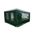 3 x 4m Gazebo Folding Tent Marquee w/ Side Walls - Green [Second hand]