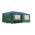 Hazlo 3 x 6m Gazebo Folding Tent Marquee w/ Side Walls - Green [ Second Hand ]
