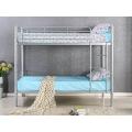 Hazlo Roma Single Over Metal Bunk Bed with Ladder - Modern Contemporary Style