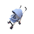 Baby Stroller Pram with Multi-position Reclining Backrest and footrest - Blue