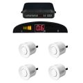 Car Reverse Parking Sensor Assistant - Includes 4 Sensors and LED monitor - Silver