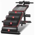 Zoolpro Multi-Function Adjustable Ab Bench w/ Resistance Bands - Black