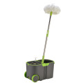 iSpin Mop Includes Bucket with Wheels - 360 Degree Rotation, Stainless Steel Basket [Second hand]