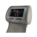 Set of 2 Car DVD Headrest - 7" Screen, USB, Game, Video, MP4, DVD - Grey [Second hand]