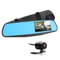 Nevenoe HD 4.3 inch Vehicle Rearview Parking Assist Camera with Mirror +Front Dash Camera (RTS-0165)