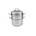 Stainless Steel Multi layer Steamer Cookware Pot with 2 Steamer Plate (Second hand)