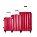 Hazlo 3 Piece ABS+PC Hard Luggage Trolley Bag Set (Small, Medium, Large) - Black (RTS-0139)
