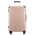 Hazlo 3 Piece ABS+PC Hard Luggage Trolley Bag Set (Small, Medium, Large) - Blue