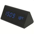 Humidity Voice Activated Wooden Alarm Clock (RTS-0147)