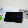 Humidity Voice Activated Wooden Alarm Clock (RTS-0146)