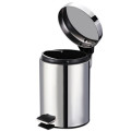 Stainless Steel Pedal Trash Dustbin with Inner Bucket for Household & Kitchen - 12 Litre (Used)