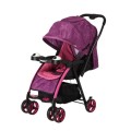 Reversible Handle Baby Stroller Pram with Lift Up Foot Rest - Purple