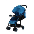 Reversible Handle Baby Stroller Pram with Lift Up Foot Rest - Blue
